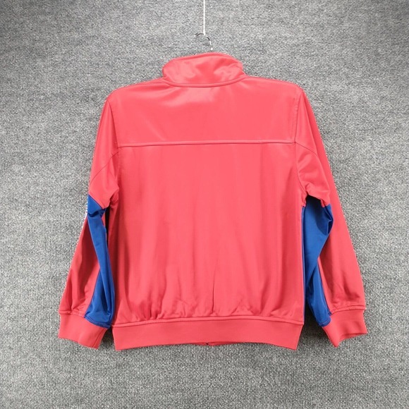 NHL Boys Montreal Canadiens Full Zip Jacket Medium Red Blue Raglan Embroidered - Picture 8 of 14